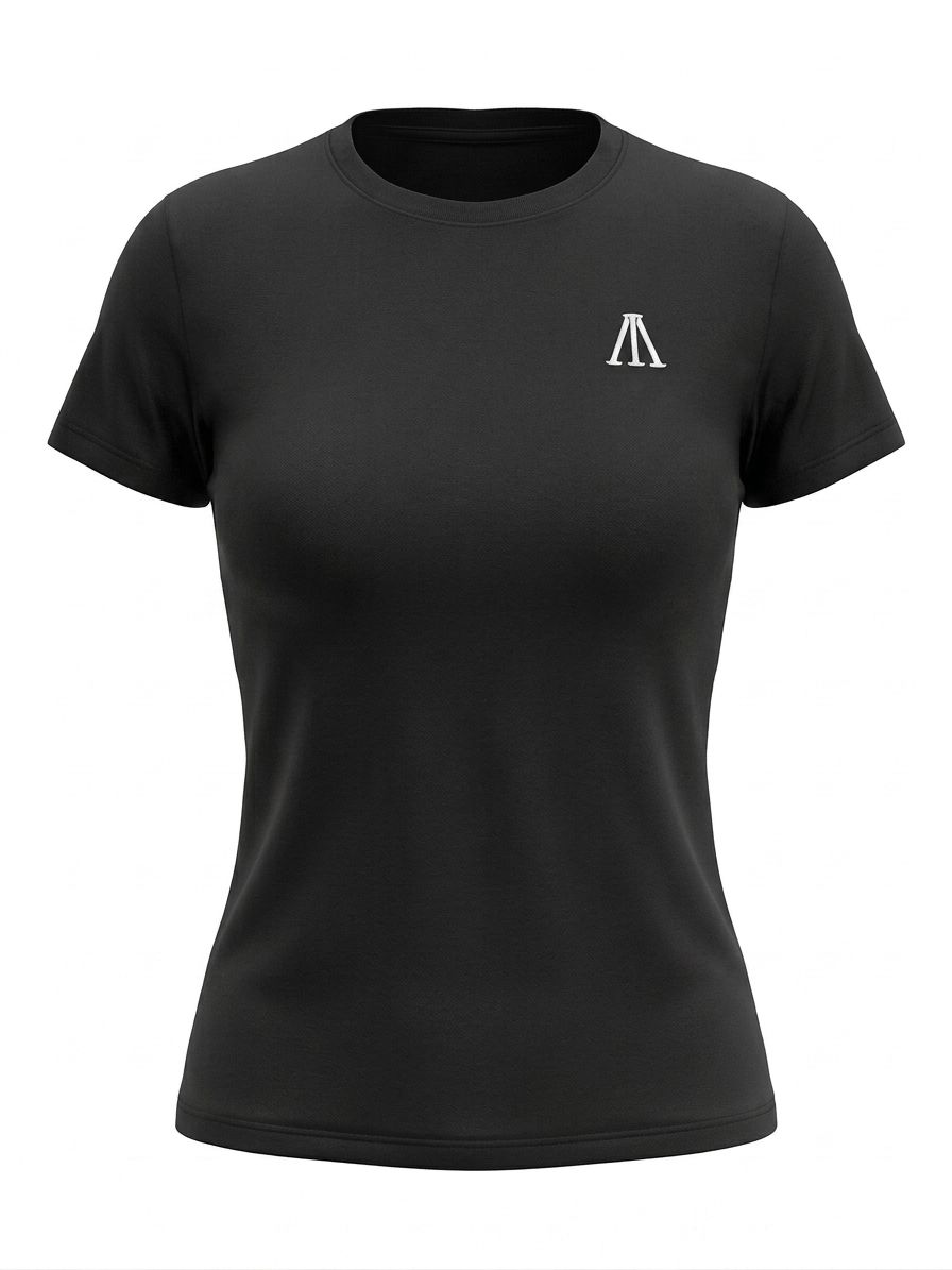 Classic Black Tee — Women